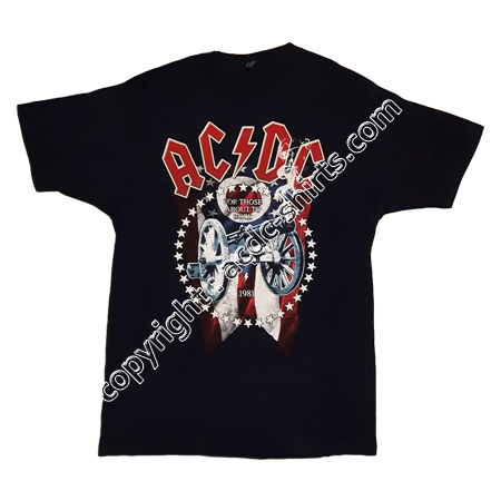 Shirt USA AC/DC 2015-2016 recto