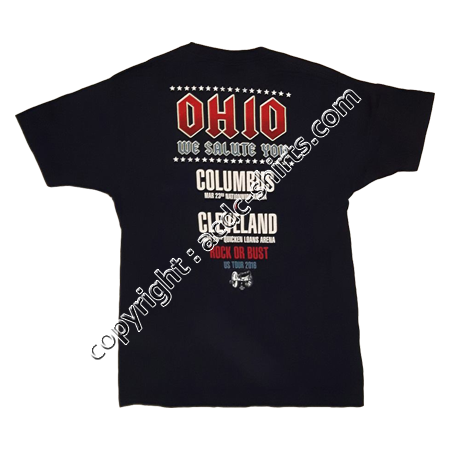 Shirt USA AC/DC 2015-2016 verso