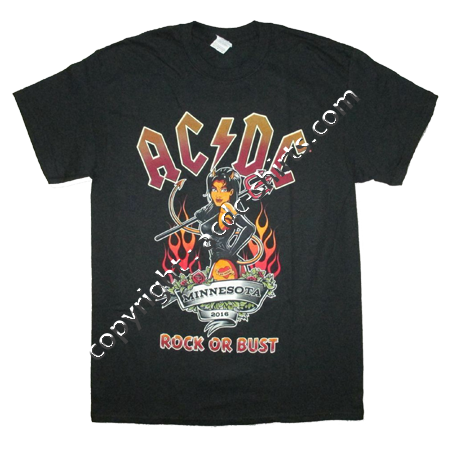 Shirt USA AC/DC 2015-2016 recto