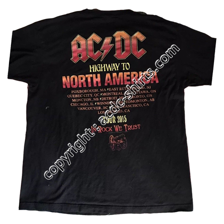 Shirt USA AC/DC 2015-2016 verso