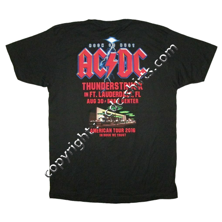 Shirt USA AC/DC 2015-2016 verso