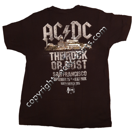 Shirt USA AC/DC 2015-2016 verso