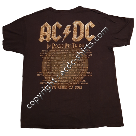 Shirt USA AC/DC 2015-2016 verso