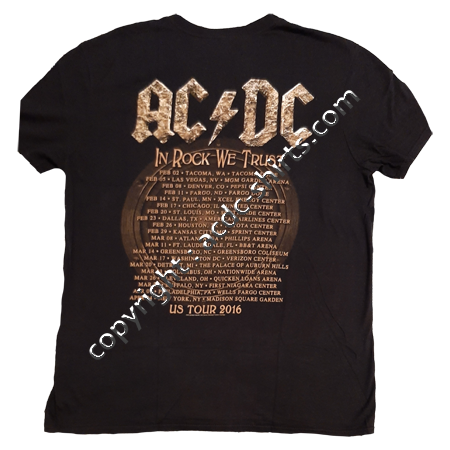 Shirt USA AC/DC 2015-2016 verso