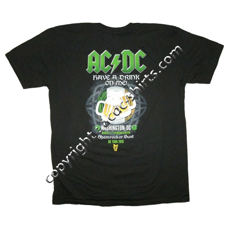 Shirt USA AC/DC 2015-2016 verso