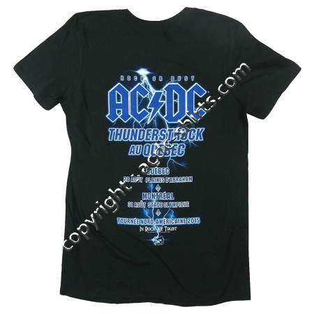 Shirt USA AC/DC 2015-2016 verso