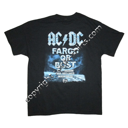 Shirt USA AC/DC 2015-2016 verso