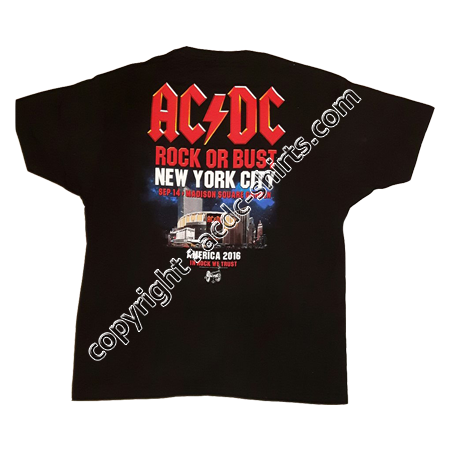 Shirt USA AC/DC 2015-2016 verso