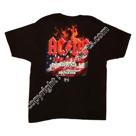 Shirt USA AC/DC 2015-2016 verso