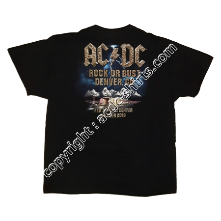 Shirt USA AC/DC 2015-2016 verso