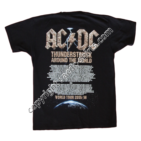 Shirt Europe AC/DC 2015-2016 verso