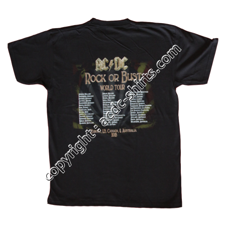 Shirt Europe AC/DC 2015-2016 verso