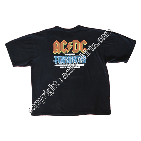 Shirt USA AC/DC 2003 verso
