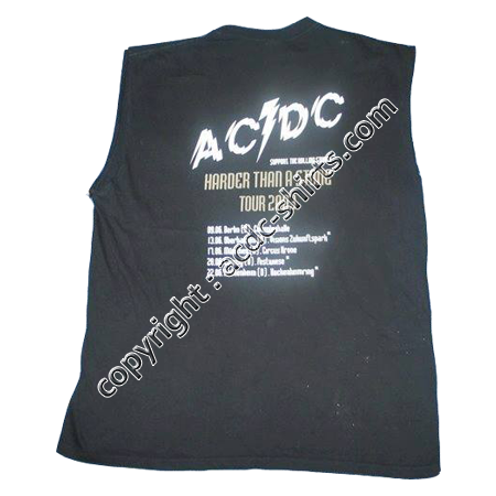 Shirt Europe AC/DC 2003 verso