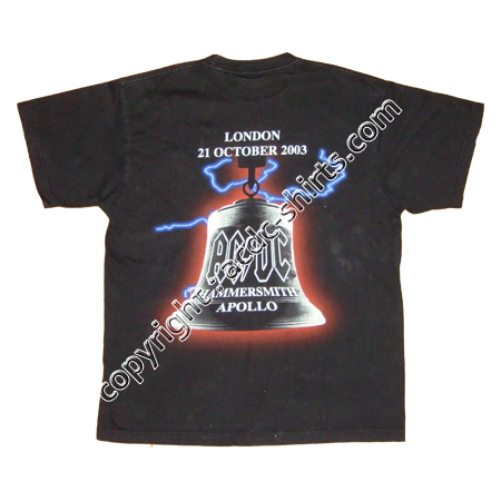Shirt Europe AC/DC 2003 verso