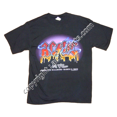 Shirt USA AC/DC 2003 recto