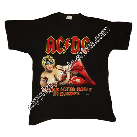 Shirt Europe AC/DC 1991 recto