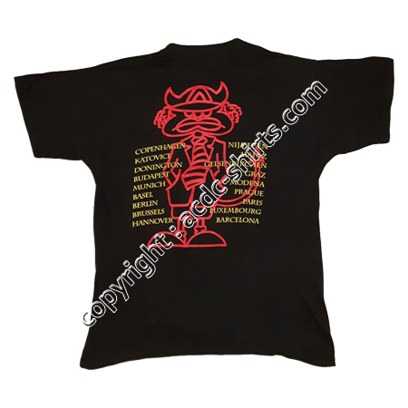 Shirt Europe AC/DC 1991 verso