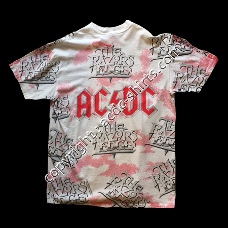 Shirt Europe AC/DC 1991 verso