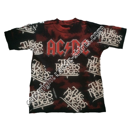 Shirt Europe AC/DC 1991 verso