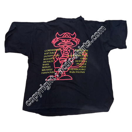 Shirt Europe AC/DC 1991 verso