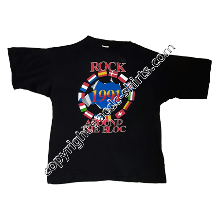 Shirt Europe AC/DC 1991 recto