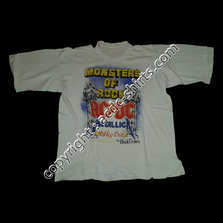 Shirt Europe AC/DC 1991 recto