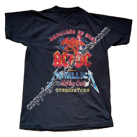 Shirt Europe AC/DC 1991 recto