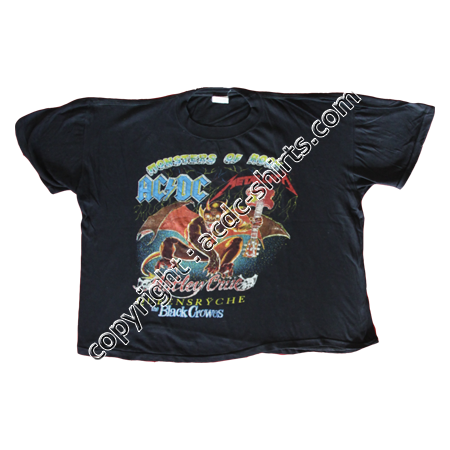 Shirt Europe AC/DC 1991 recto