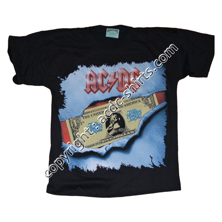 Shirt Europe AC/DC 1991 recto