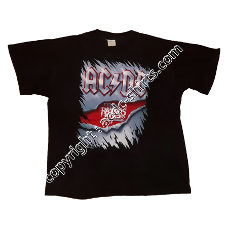 Shirt Europe AC/DC 1991 recto