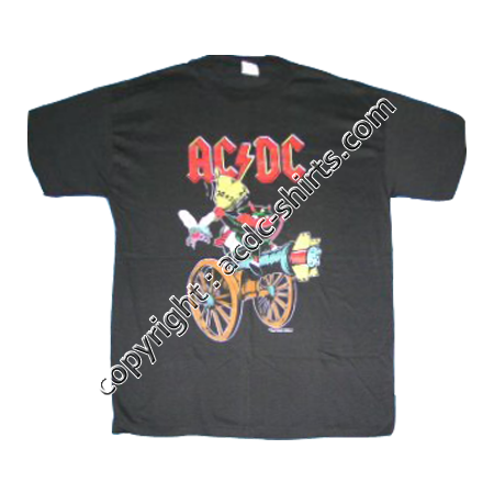 Shirt Europe AC/DC 1991 recto