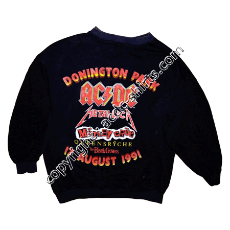 Shirt Europe AC/DC 1991 verso