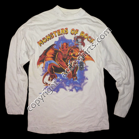 Shirt Europe AC/DC 1991 recto