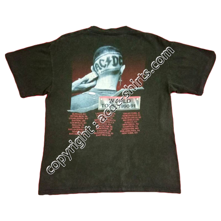 Shirt USA AC/DC 1990 verso