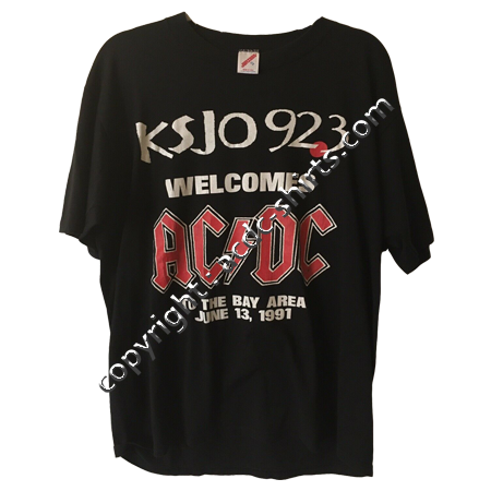 Shirt USA AC/DC 1990 recto