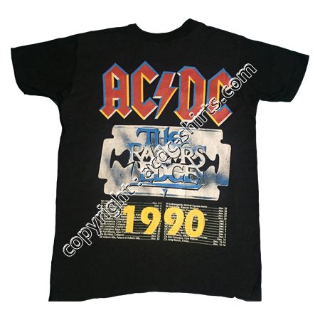 Shirt USA AC/DC 1990 verso