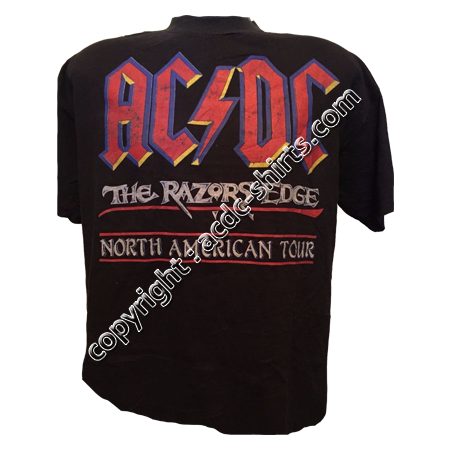 Shirt USA AC/DC 1990 verso