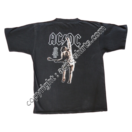 Shirt Japan AC/DC 2001 verso