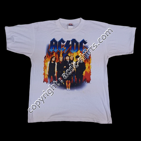 Shirt Australia AC/DC 2001 recto