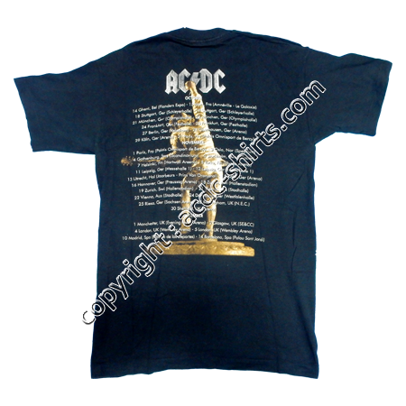 Shirt Europe AC/DC 2000 verso