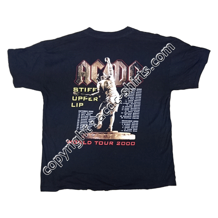 Shirt Europe AC/DC 2000 verso