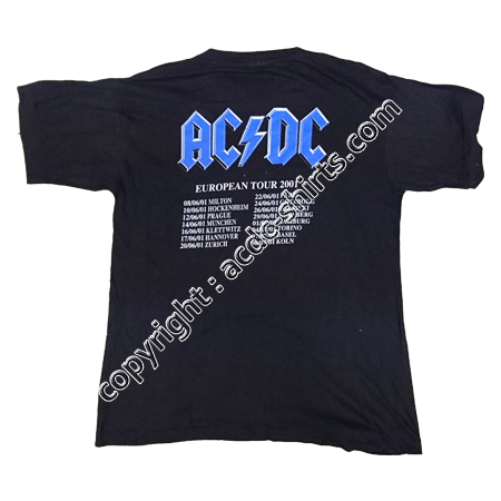 Shirt Europe AC/DC 2000 verso