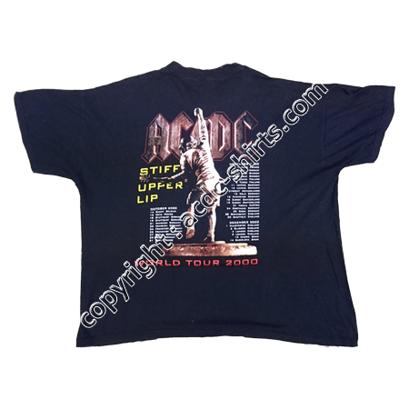 Shirt Europe AC/DC 2000 verso