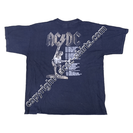 Shirt Europe AC/DC 2000 verso