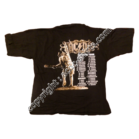 Shirt Europe AC/DC 2000 verso