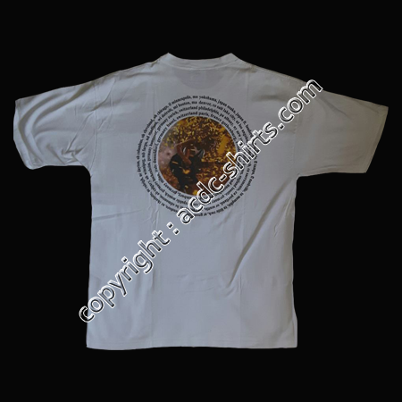 Shirt Europe AC/DC 2000 verso