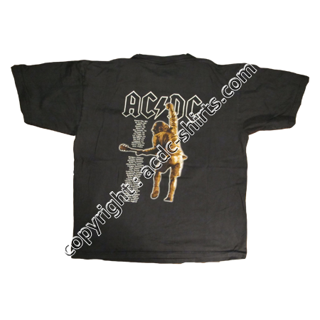 Shirt Europe AC/DC 2000 verso