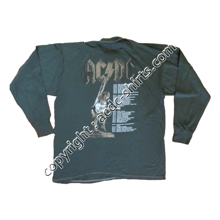 Shirt Europe AC/DC 2000 verso