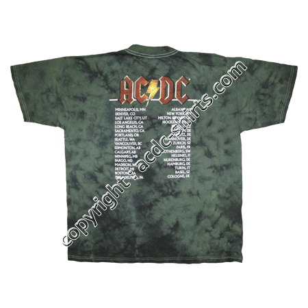 Shirt USA AC/DC 2000 verso